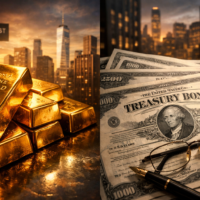 Gold vs 10-Year Treasury Bonds