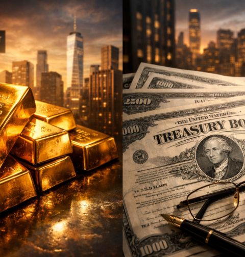 Gold vs 10-Year Treasury Bonds