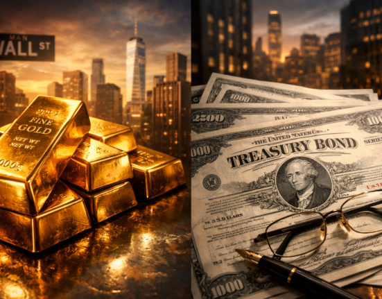 Gold vs 10-Year Treasury Bonds