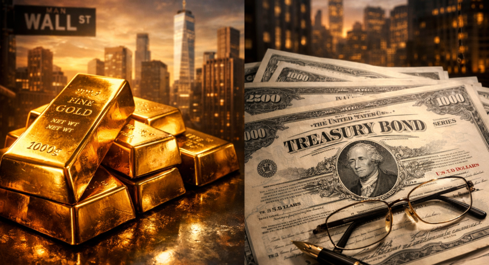 Gold vs 10-Year Treasury Bonds