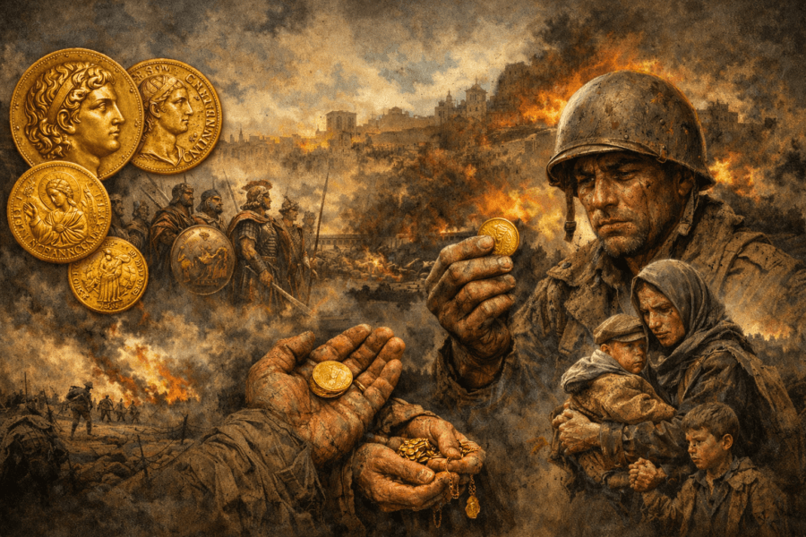 Gold in Wars and Crises: How the Metal Survived Empires