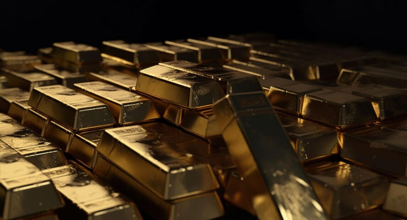 999.9 fine gold bullion bars stacked in a secure vault – long-term wealth preservation strategy used by billionaire dynasties, Rothschild-style family offices, and sovereign reserves.