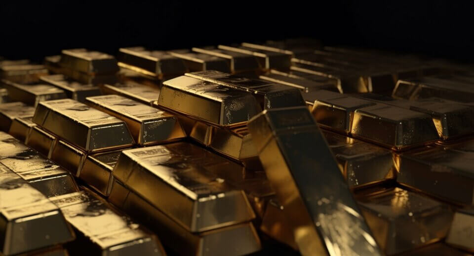 999.9 fine gold bullion bars stacked in a secure vault – long-term wealth preservation strategy used by billionaire dynasties, Rothschild-style family offices, and sovereign reserves.